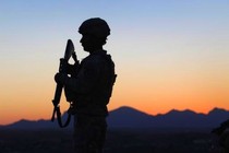 Army National Guardsman Spc. Bernard Mendoza watches over the United States-Mexico border this summer. 